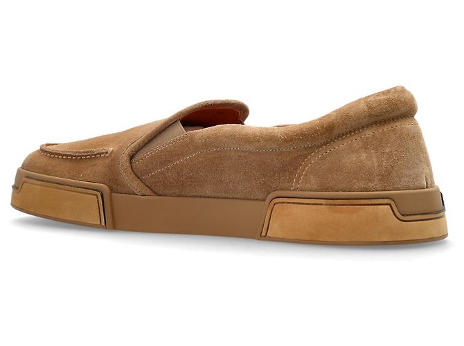 Dolce & Gabbana sneakers slip-on in suede beige - vista 3