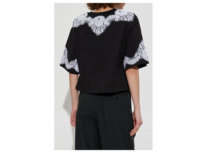 Dolce & Gabbana Camiseta con inserciones de encaje - vista 2