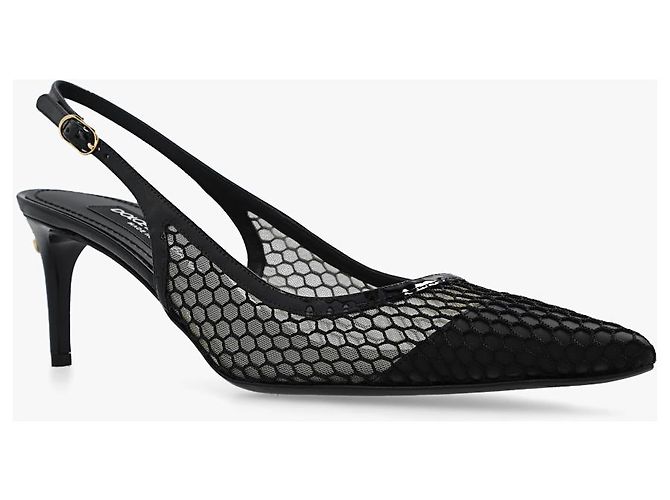 Dolce & Gabbana Lollo Pumps schwarz Mesh - Ansicht 3