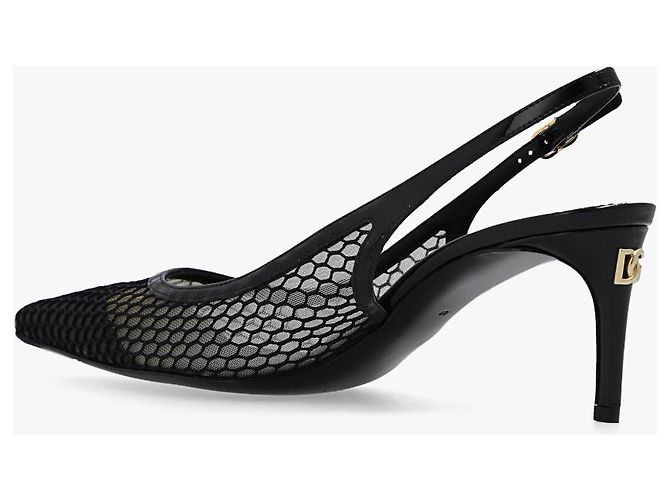 Dolce & Gabbana Lollo Pumps schwarz Mesh - Ansicht 4