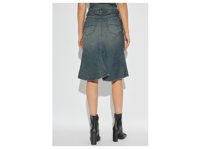 Falda midi vaquera azul Balenciaga - vista 2