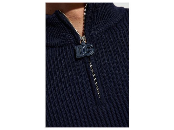 Dolce & Gabbana Wollpullover in Navy Blau - Ansicht 3