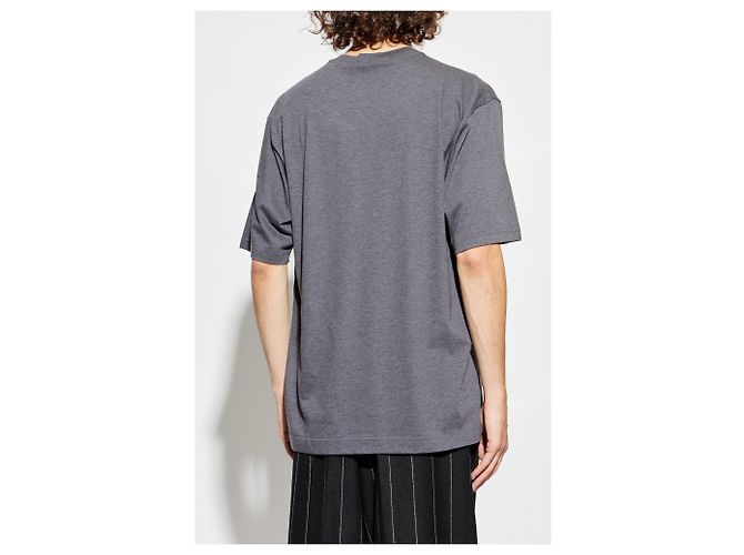 Dolce & Gabbana T-Shirt mit Logo und Samt-Finish - Ansicht 2