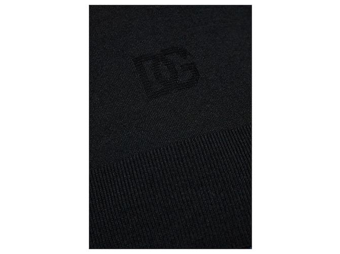 Dolce & Gabbana Wollpullover in Schwarz mit Rundhalsausschnitt - Ansicht 3