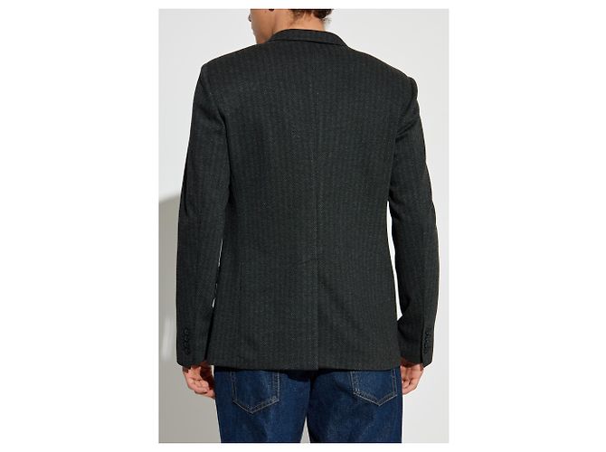 Blazer a spina di pesce grigio Dolce & Gabbana - vista 2