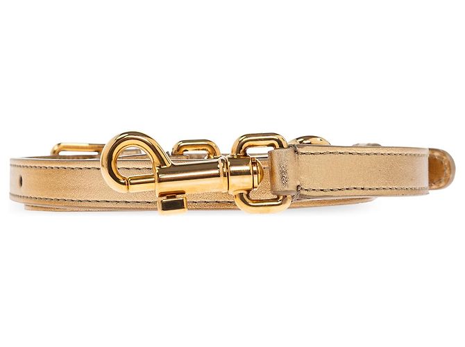 borsa Dolce & Gabbana Dolce Box pelle oro metallizzato - vista 4