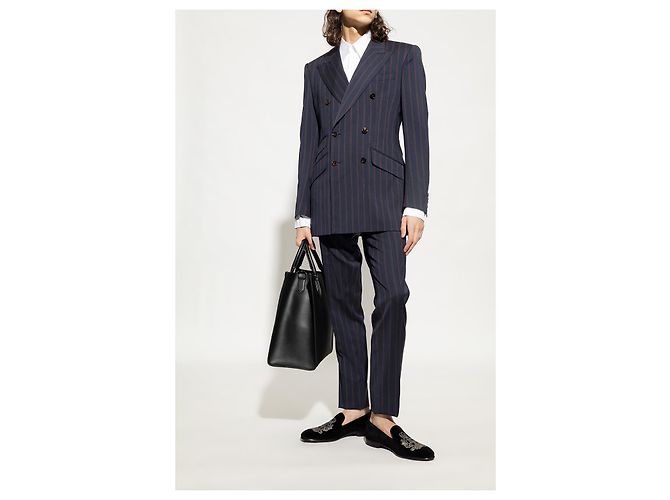 Mocassini in velluto nero Dolce & Gabbana - vista 3