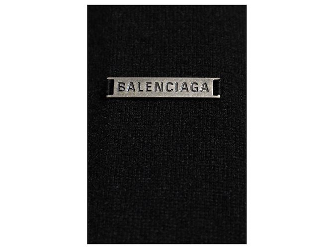 Balenciaga Kaschmir und Wollpullover schwarz - Ansicht 3