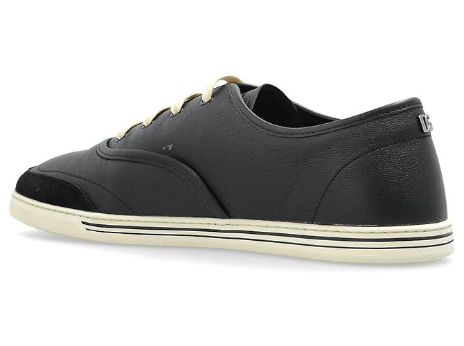 Sneakers in pelle nera Dolce & Gabbana - vista 3