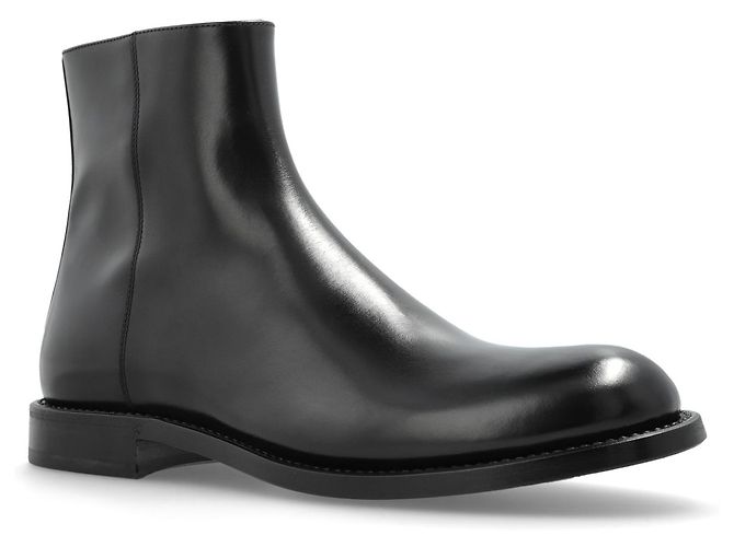 Dolce & Gabbana Black Leather Ankle Boots - view 2