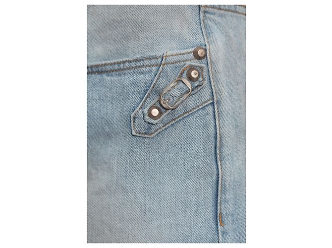 Falda corta de denim Balenciaga azul - vista 3