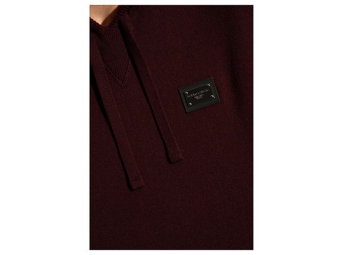 Dolce & Gabbana Wollpullover mit Kapuze Rot - Ansicht 3