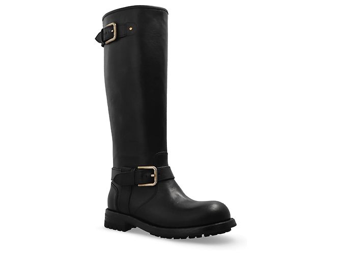 Botas altas de cuero negro Dolce & Gabbana - vista 2