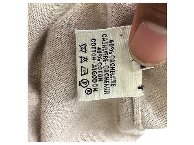Hermès Knopf-Strickcardigan aus braunem Cashmere - Ansicht 5