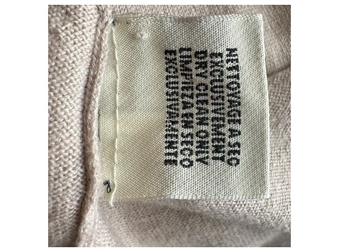 Hermès Knopf-Strickcardigan aus braunem Cashmere - Ansicht 7
