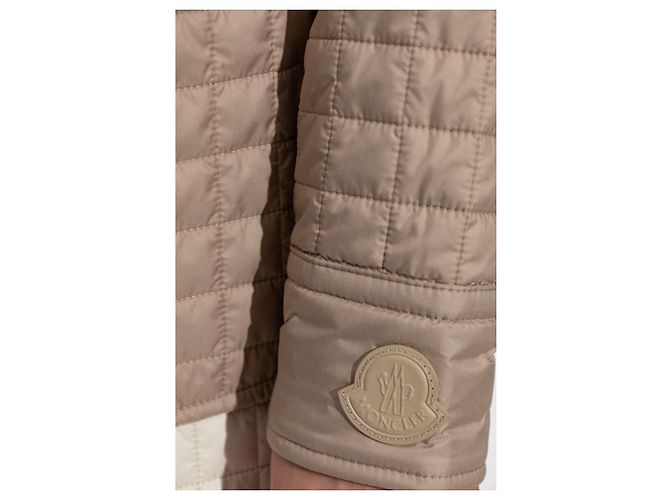 Camisa acolchada Moncler marrón beige - vista 3