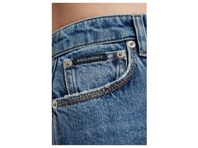 Vaqueros de corte recto en denim azul Dolce & Gabbana - vista 3