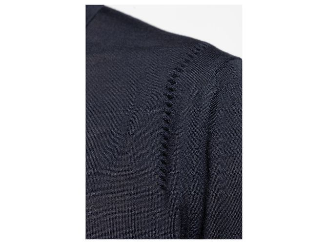 Polo Dolce & Gabbana em lã merino azul - vista 3