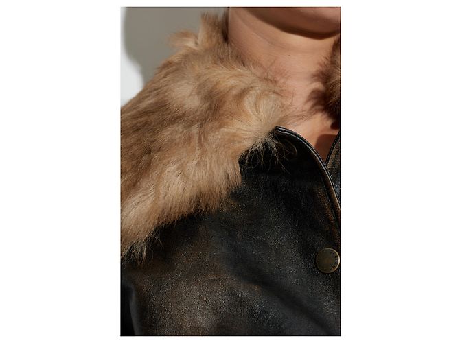 Dolce & Gabbana Lederjacke aus Kalbsleder in Braun - Ansicht 3