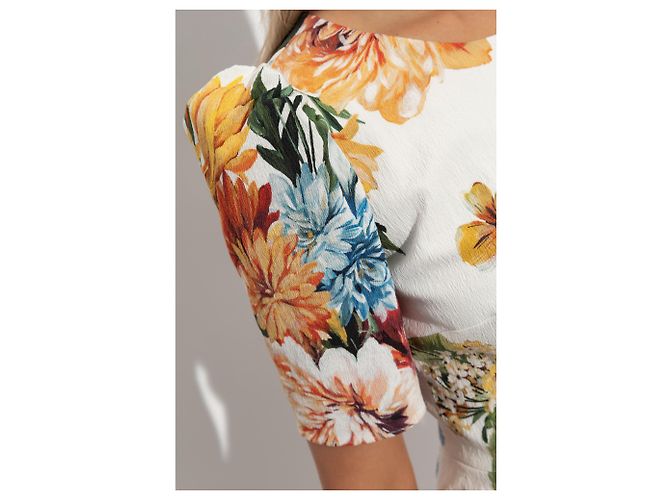 Dolce & Gabbana Kleid mit Blumenmuster Bleistiftform - Ansicht 3
