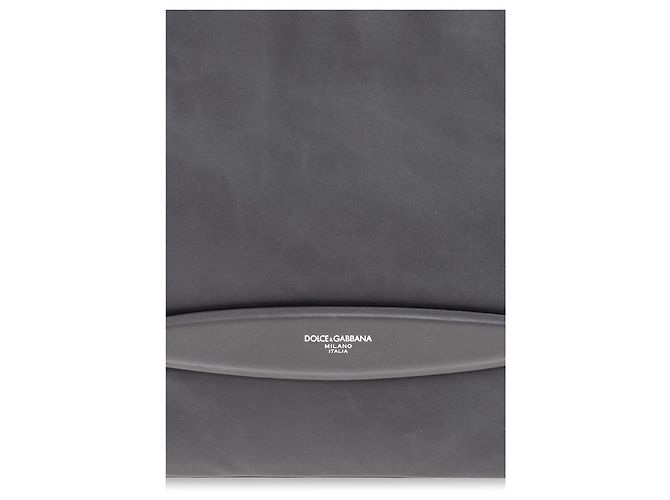 Borsa Dolce & Gabbana grigia in cotone - vista 4