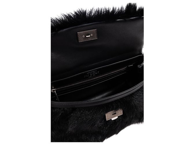 Borsa My Sicily Dolce & Gabbana nera in pelliccia e pelle - vista 3