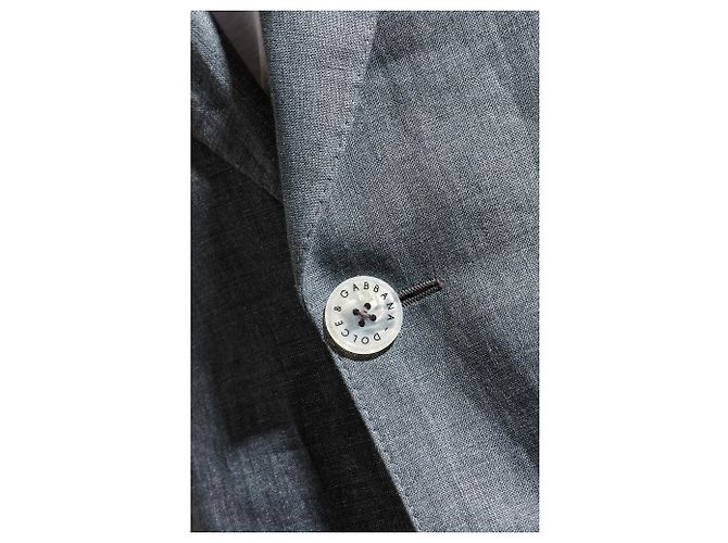 Dolce & Gabbana Blazer in lino con revers chiusi - vista 3