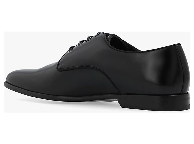 Scarpe Derby in pelle nera Dolce & Gabbana - vista 5