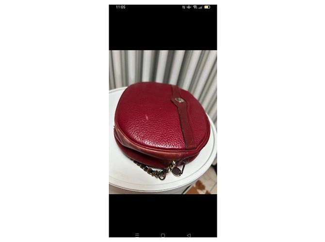 Christian Dior Borsa Rotonda in Pelle Rossa Borsa a Tracolla - vista 4