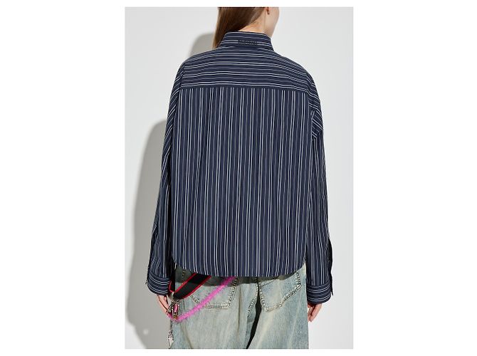 Balenciaga Camisa con estampado de rayas - vista 2