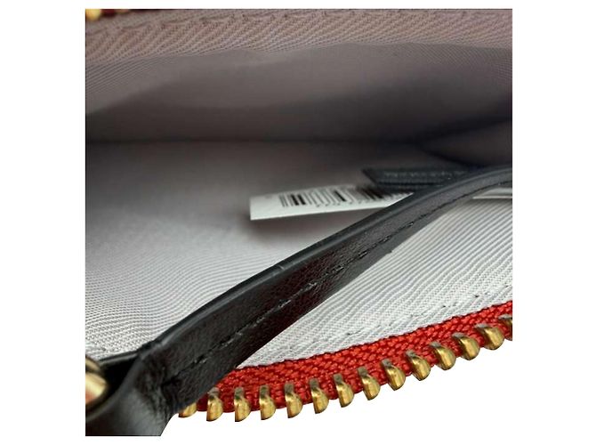 Marc Jacobs Top Zip Card Wallet in Red Leather - view 8