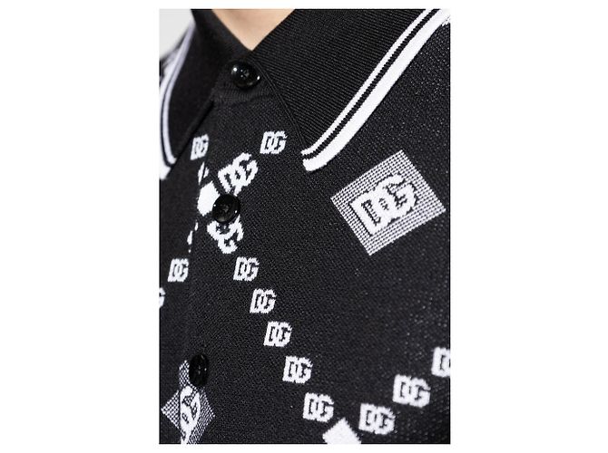 Dolce & Gabbana Polo in lana con logo - vista 3