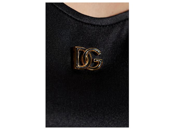 Dolce & Gabbana Seidentop mit Logo-Applikation - Ansicht 3