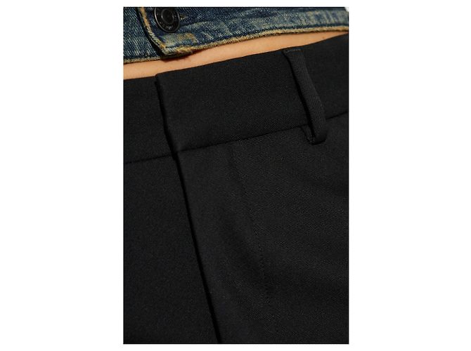 Falda sirena de lana negra Balenciaga - vista 3