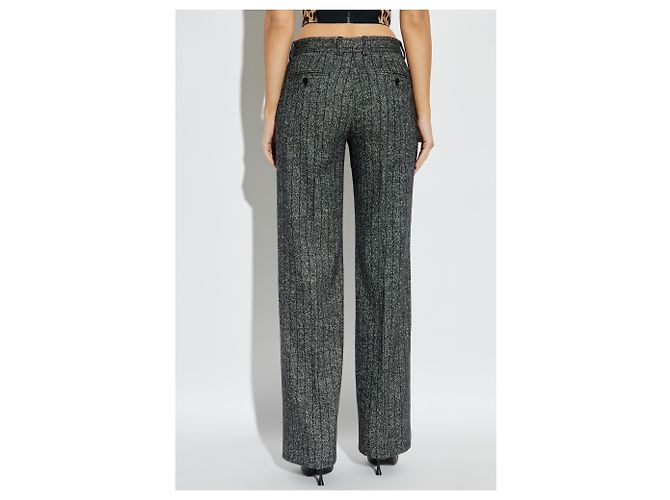 Dolce & Gabbana Crisp Creased Hose Grau Wolle - Ansicht 2