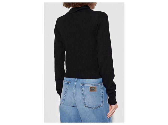 Dolce & Gabbana Kaschmir Polohemd Schwarz - Ansicht 2