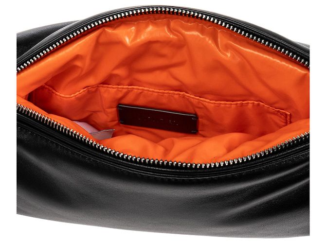 Borsa a tracolla Moncler in pelle nera - vista 3