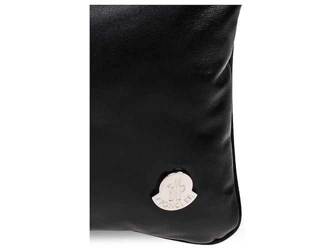 Borsa a tracolla Moncler in pelle nera - vista 4