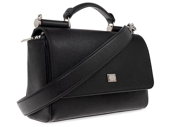 Borsa Dolce & Gabbana in pelle saffiano nera - vista 2