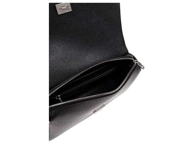 Borsa Dolce & Gabbana in pelle saffiano nera - vista 3
