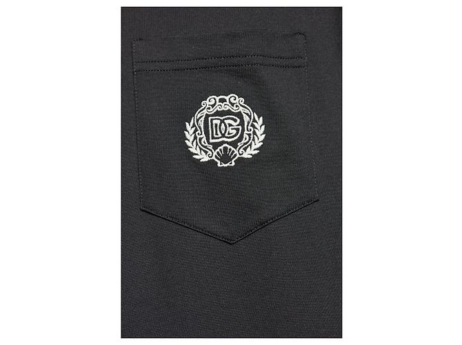 T-shirt con taschino Dolce & Gabbana nera in cotone - vista 3