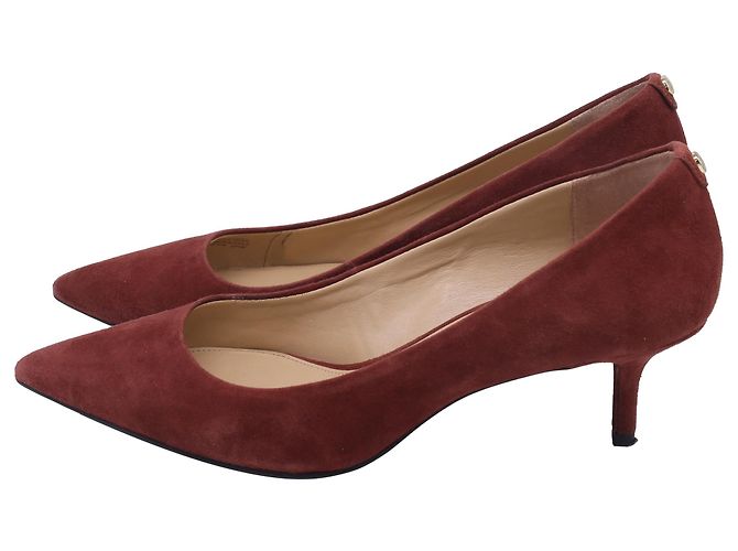 Décolleté a punta Michael Michael Kors in camoscio rosso - vista 4