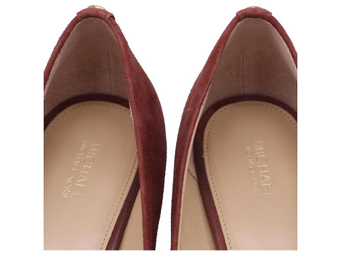 Décolleté a punta Michael Michael Kors in camoscio rosso - vista 8