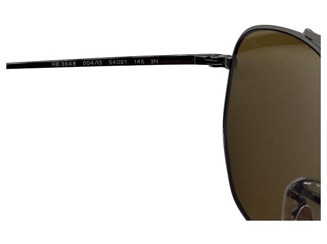 Occhiali da sole Ray-Ban RB3648 Marshal Aviator in metallo argento - vista 9