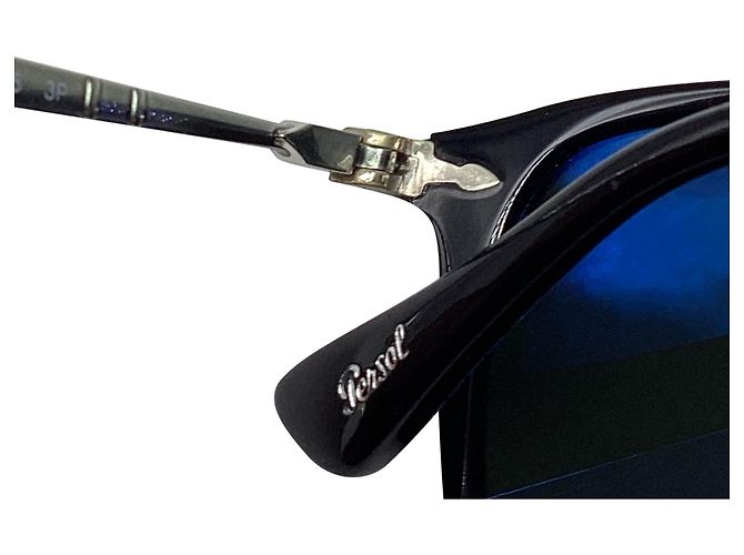 Occhiali da sole Persol Calligrapher Edition 3165S in acetato nero - vista 6