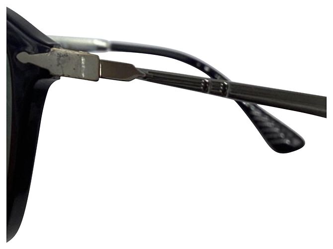 Occhiali da sole Persol Calligrapher Edition 3165S in acetato nero - vista 9