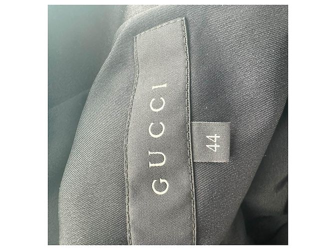 Gucci Deep V-Neck Blazer in Black Wool - view 7
