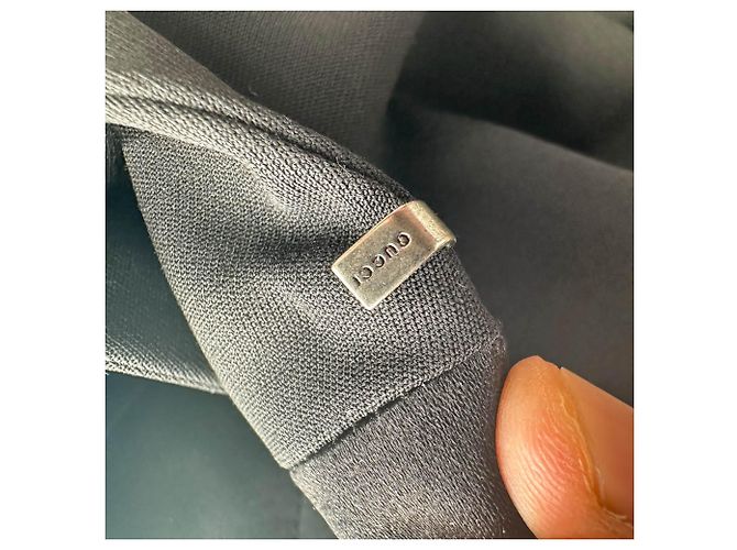Gucci Deep V-Neck Blazer in Black Wool - view 8