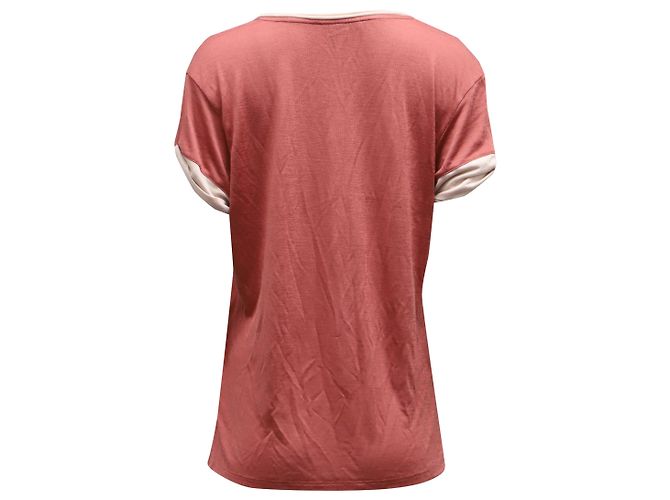 Camiseta Vince en punto de algodón rojo - vista 3