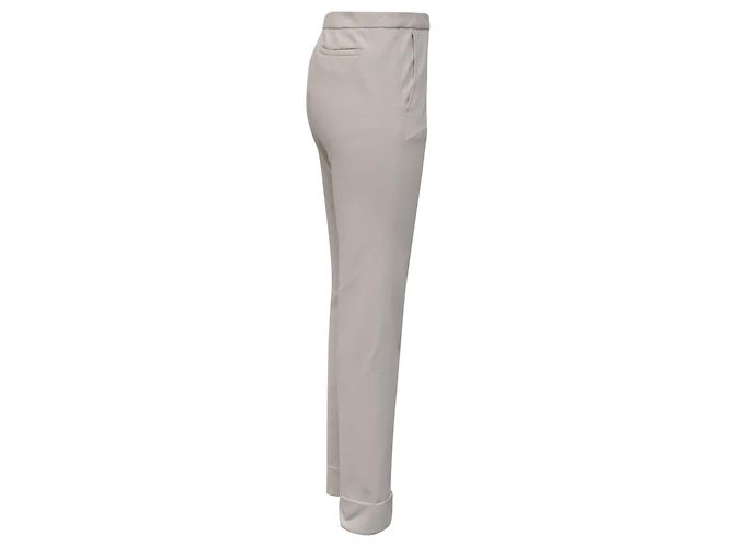 Pantalones Slim Armani Collezion en algodón blanco - vista 2